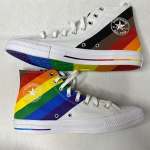 Converse Chuck Taylor High Top Rainbow Pride Shoes